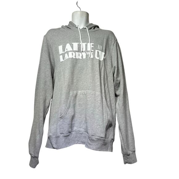 curb your enthusiasm Latte Larry's gray hoodie size L - Picture 1 of 6